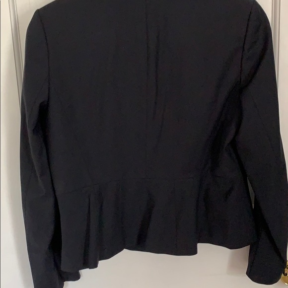 Peplum dark navy blazer - Picture 4 of 5